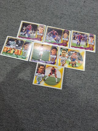 Lote de 7 cromos de fútbol antiguos