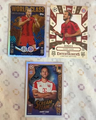 Lote 3 Cartas Harry Kane Edición Limitada