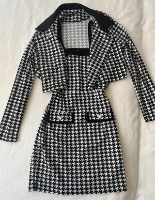 Vestido con Chaquetín SHEIN Estampado