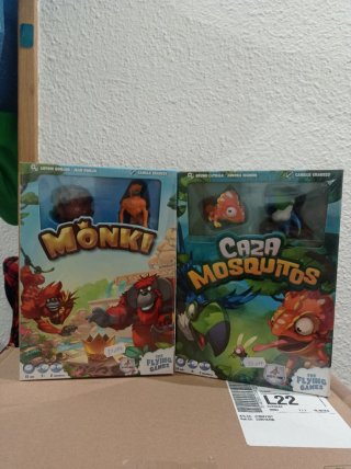 Juegos de mesa Mönki y Caza Mosquitos