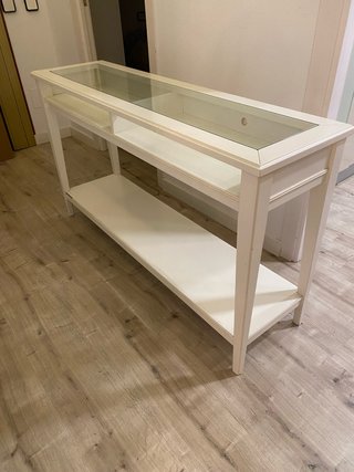 Mesa de entrada Ikea blanca
