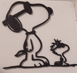 Decoración de pared Snoopy y Woodstock