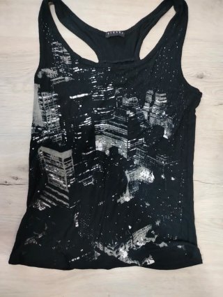 Camiseta Sisley Estampado Urbano