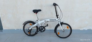 Bicicleta Plegable Urbana Wayscral Blanca