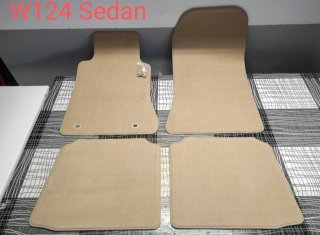 Mercedes W124 C124 Alfombrillas a medida Beige