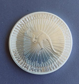 Moneda de Plata 1 Onza Australian Kangaroo 2020