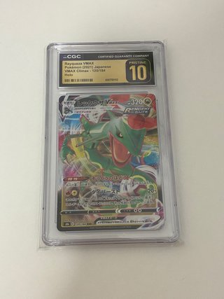 Carta Pokémon Rayquaza VMAX CGC Pristine 10
