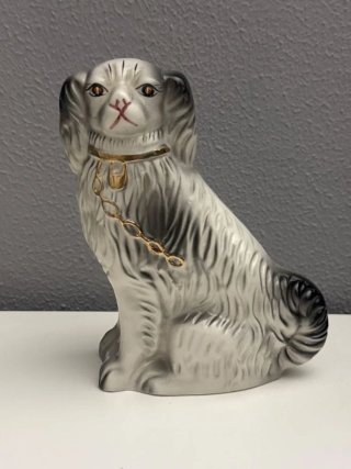 Figura de Perro Spaniel Cerámica Staffordshire
