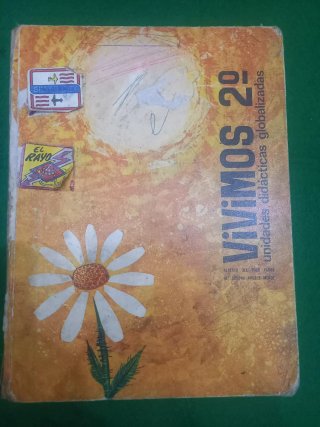 Libro Escolar Antiguo Vivimos 2º Grado EGB