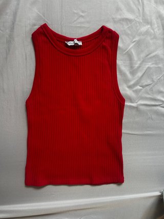 Top Rojo Stradivarius Talla S