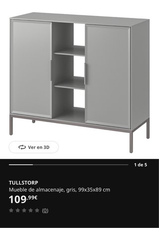 Mueble de almacenaje TULLSTORP gris