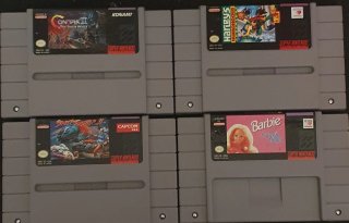 Lote de 4 Juegos Super Nintendo (SNES)
