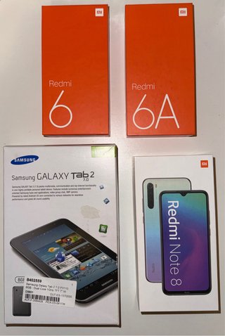 Lote 3 Xiaomi Redmi + Tablet Samsung + GPS TomTom