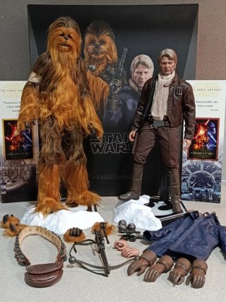Figuras Hot Toys 1/6 Han Solo-Chewbacca Star Wars