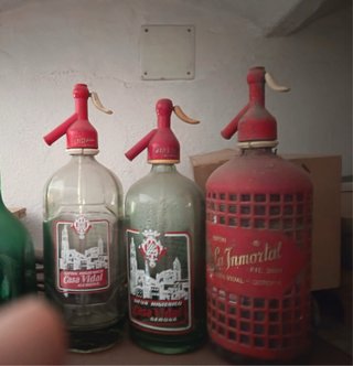 3 Botellas Sifón Vintage Casa Vidal