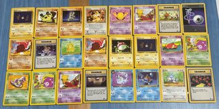 24 cartas pokémon TEAM ROCKET inglés