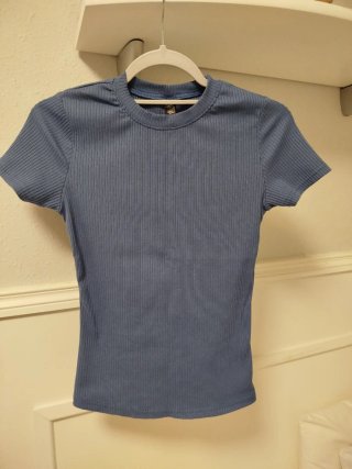 Camiseta Azul de Canalé