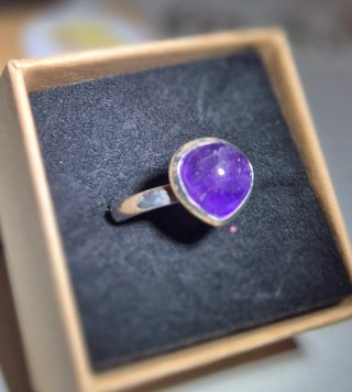 Anillo de Plata 925 con Amatista
