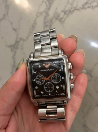 Reloj Emporio Armani Plateado y Negro