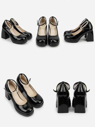 Zapatos Mary Jane Negros Talla 39
