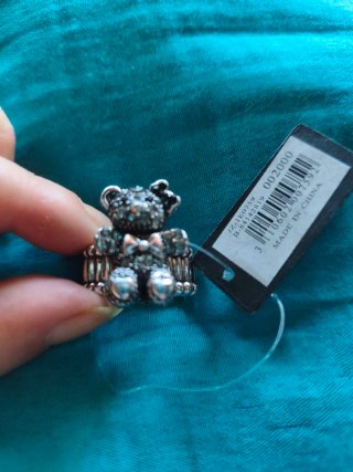 Anillo Ajustable con Oso