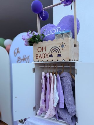 Armario Infantil de Madera Blanco