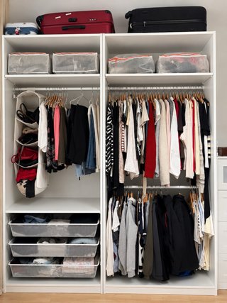 Armario IKEA PAX, con cajones y barras
