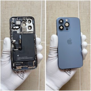 Chasis iPhone 13 Pro Azul con componentes