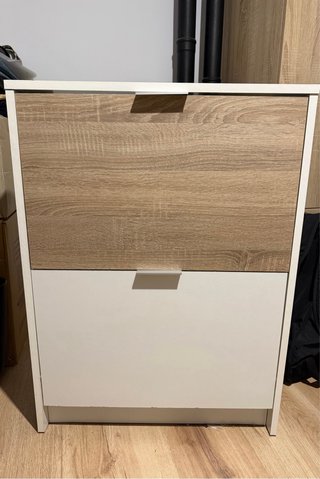 Zapatero Blanco y Madera