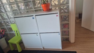 2 Zapateros IKEA Blancos