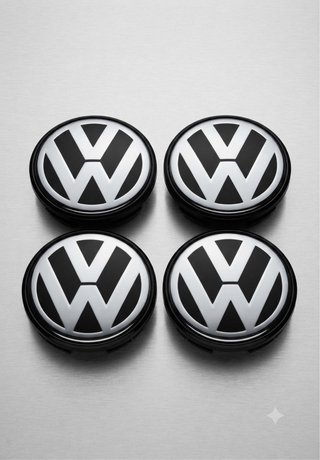 4 Tapabujes Volkswagen 56mm 1J0601171 nuevos