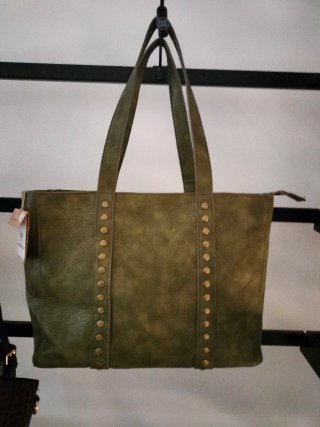 Bolso de Piel Verde Oliva