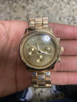 Reloj Bershka Hombre Dorado