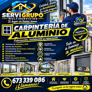 Carpintería de Aluminio: Instalación y Reparación