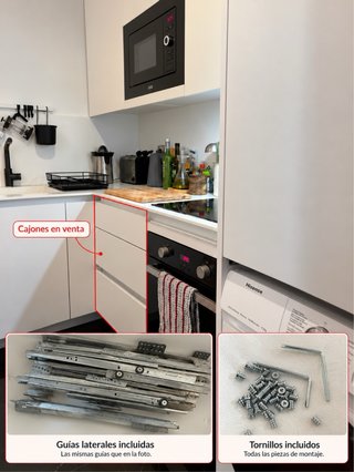 Conjunto 3 Cajones Universales Cocina GELLIDA