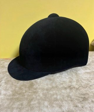 Casco de Equitación Negro de Terciopelo
