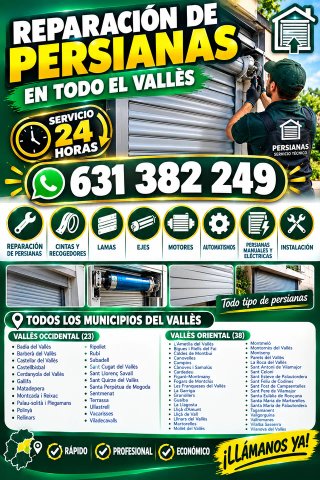 REPARACIÓN DE PERSIANAS 24H
