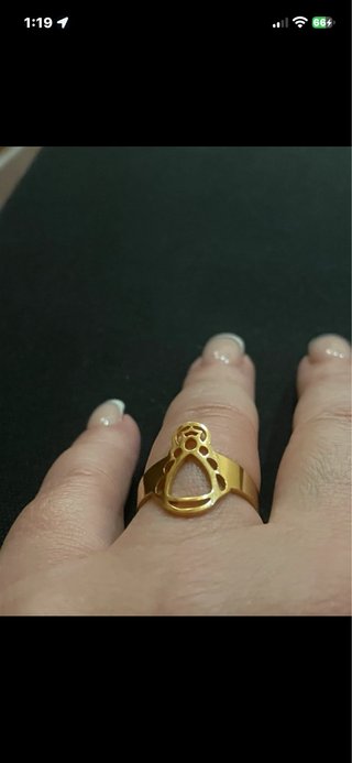 Anillo Virgen del Rocío Dorado
