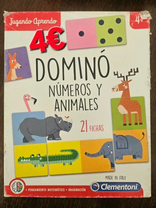 Juego de Mesa Dominó Números y Animales