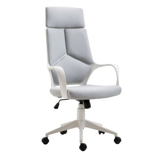 Silla de oficina y sillón de malla, balancín, gris