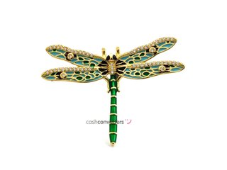broche plata 925mm con piedra con circonita