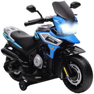 Moto Eléctrica para Niños con Ruedas, Espejos y Re