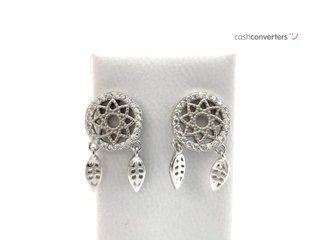 pendientes plata 925mm con piedra