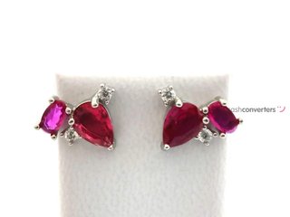 pendientes plata 925mm con piedra