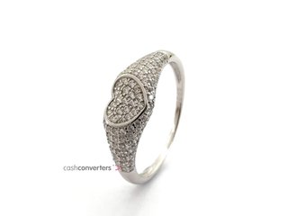anillo plata 925mm con piedra con circonita