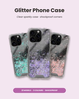 Capa glitter brilhantes iPhone