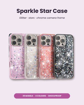 Capa glitter estrelas brilhantes iPhone