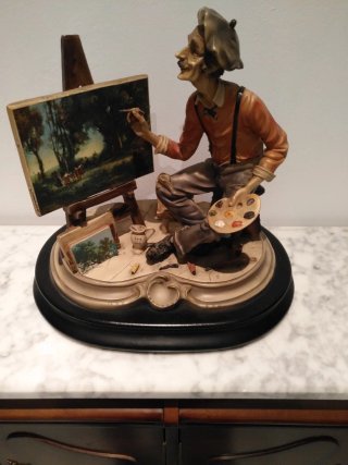 Figura decorativa de pintor