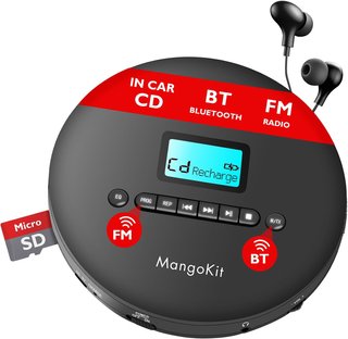 MANGOKIT CD‑X‑PLUS Bluetooth FM 12h Batería SD AUX