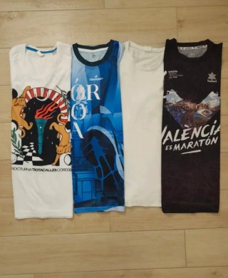 Lote 4 Camisetas Running Talla M